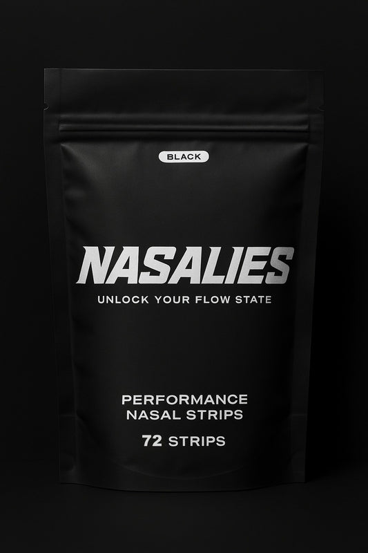 Nasalies™ Performance Nasal Strips — 72 Pack (Black)